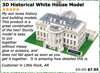 3D Historical White House Model